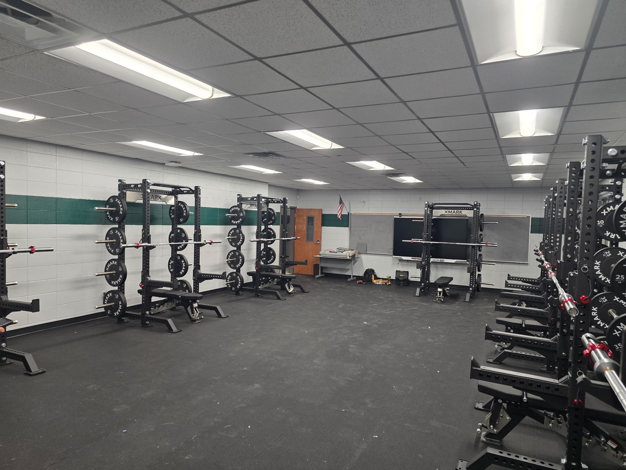 School Weight Room — Full Floor View